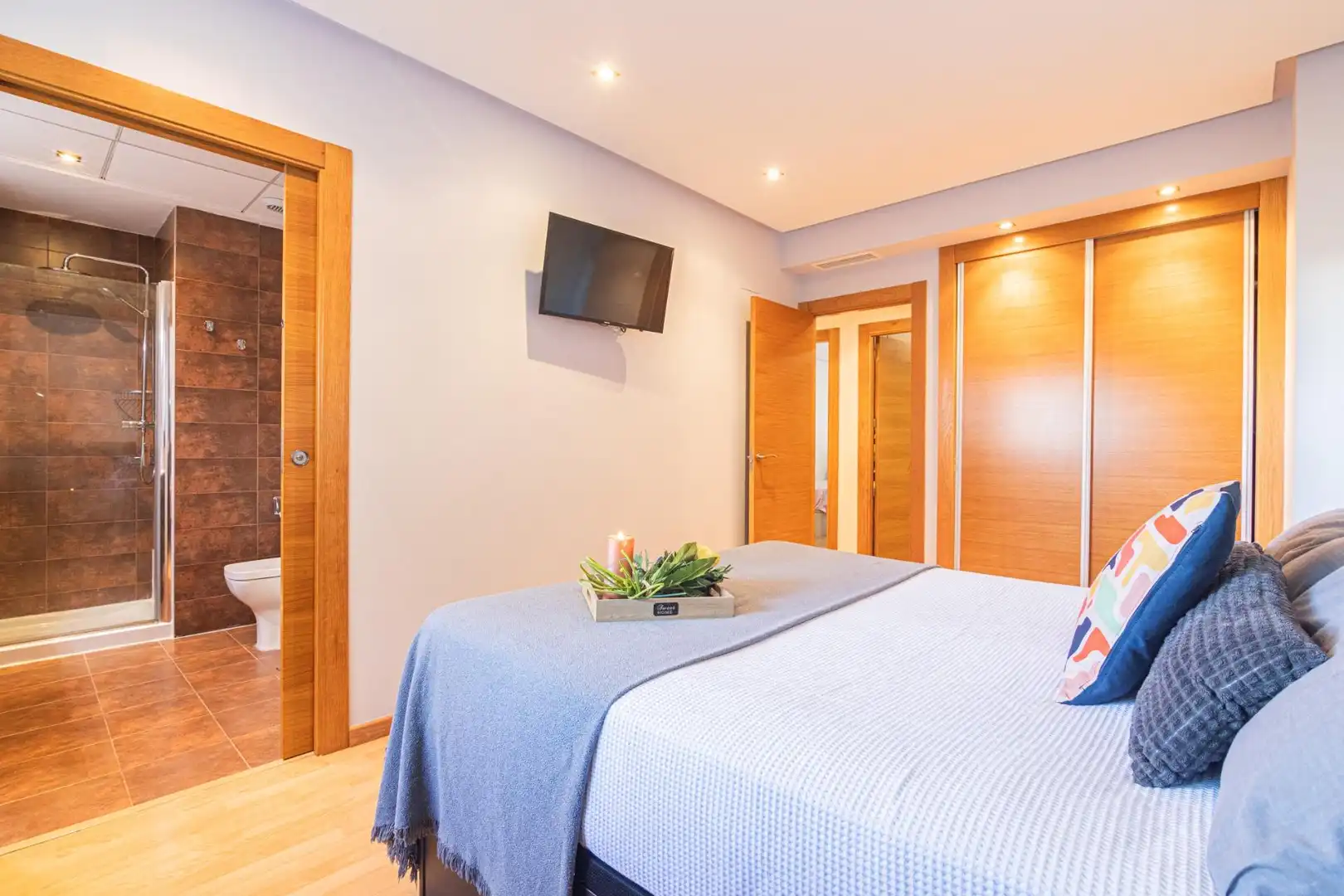 Bedroom of Flat for sale in Crevillent  with Air Conditioner, Terrace and Community pool