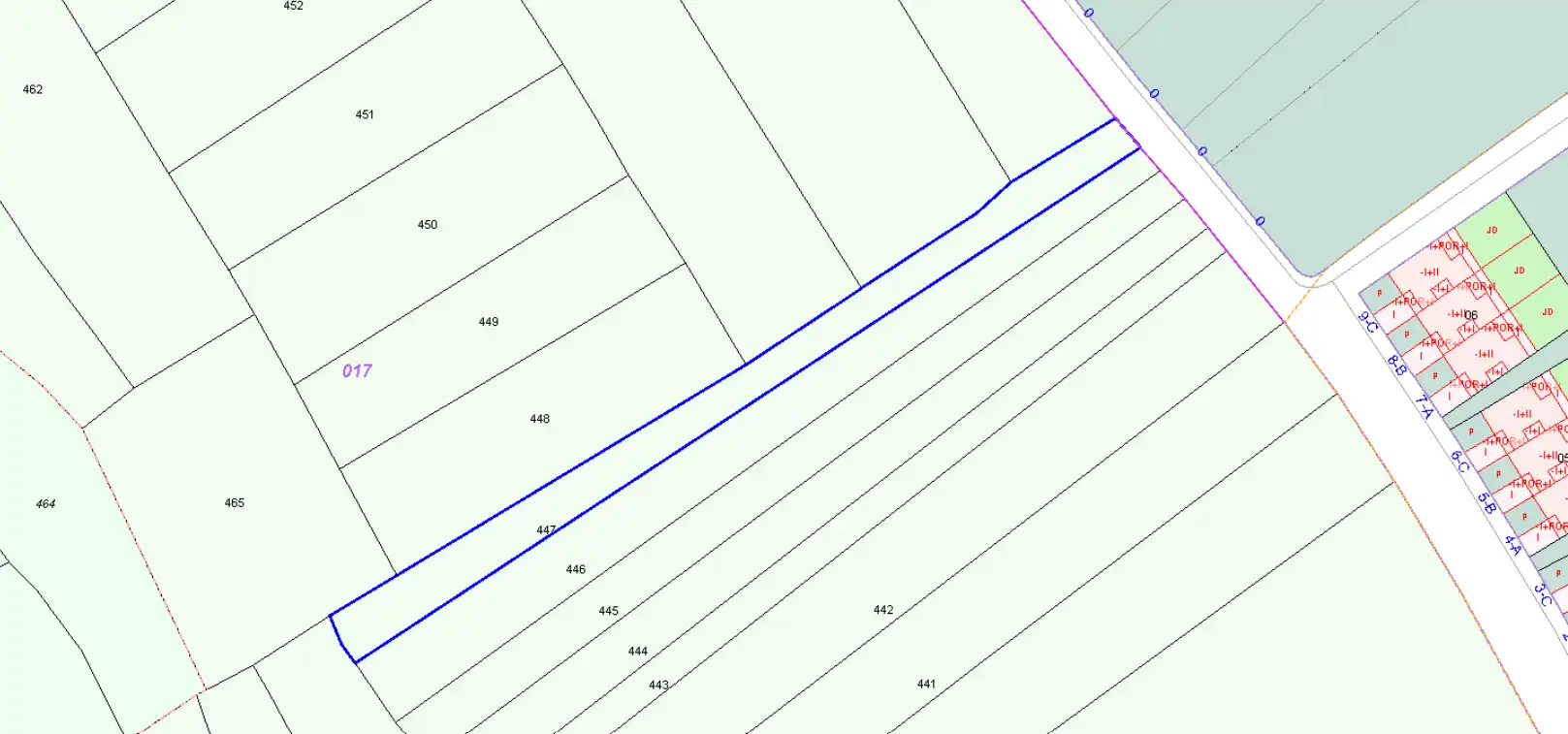 Grundstücke und Bauplätze zum Verkauf in 17 Parcela 447 ALMUÑA