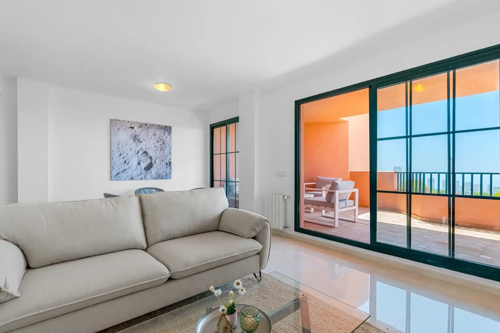 Living room of Flat for sale in Finestrat  with Storage room, Swimming Pool and Community pool