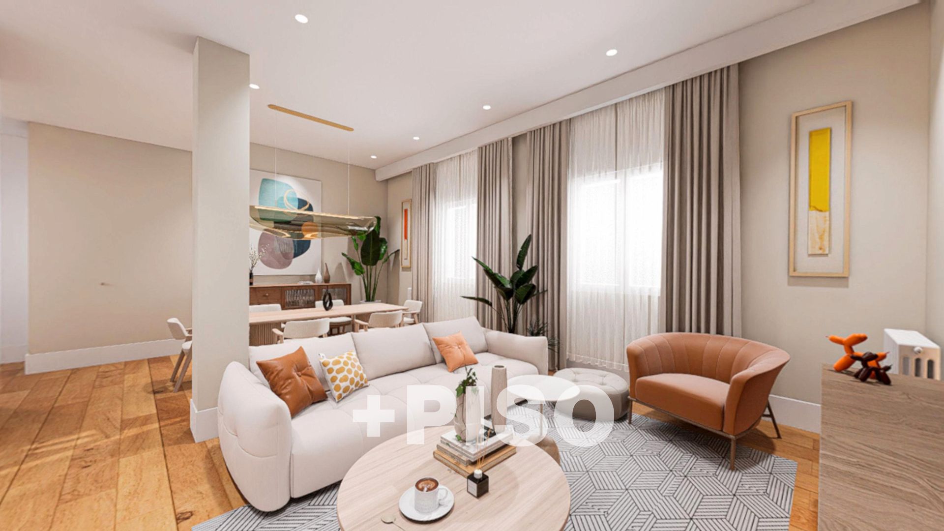 Sala de estar de Piso en venta en  Madrid Capital con Aire acondicionado, Calefacción y Horno