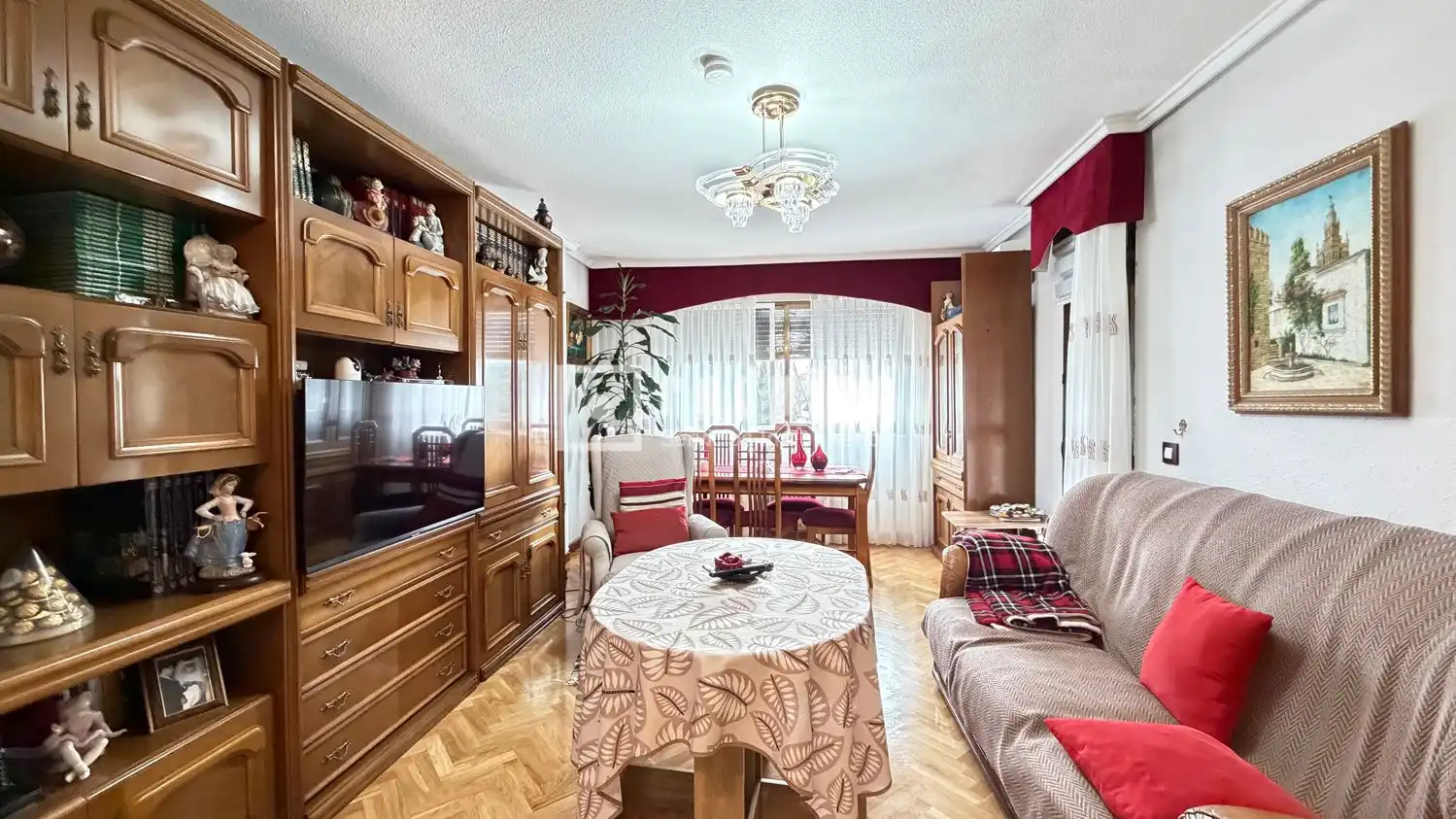 Sala de estar de Piso en venta en Leganés con Aire acondicionado, Calefacción y Parquet
