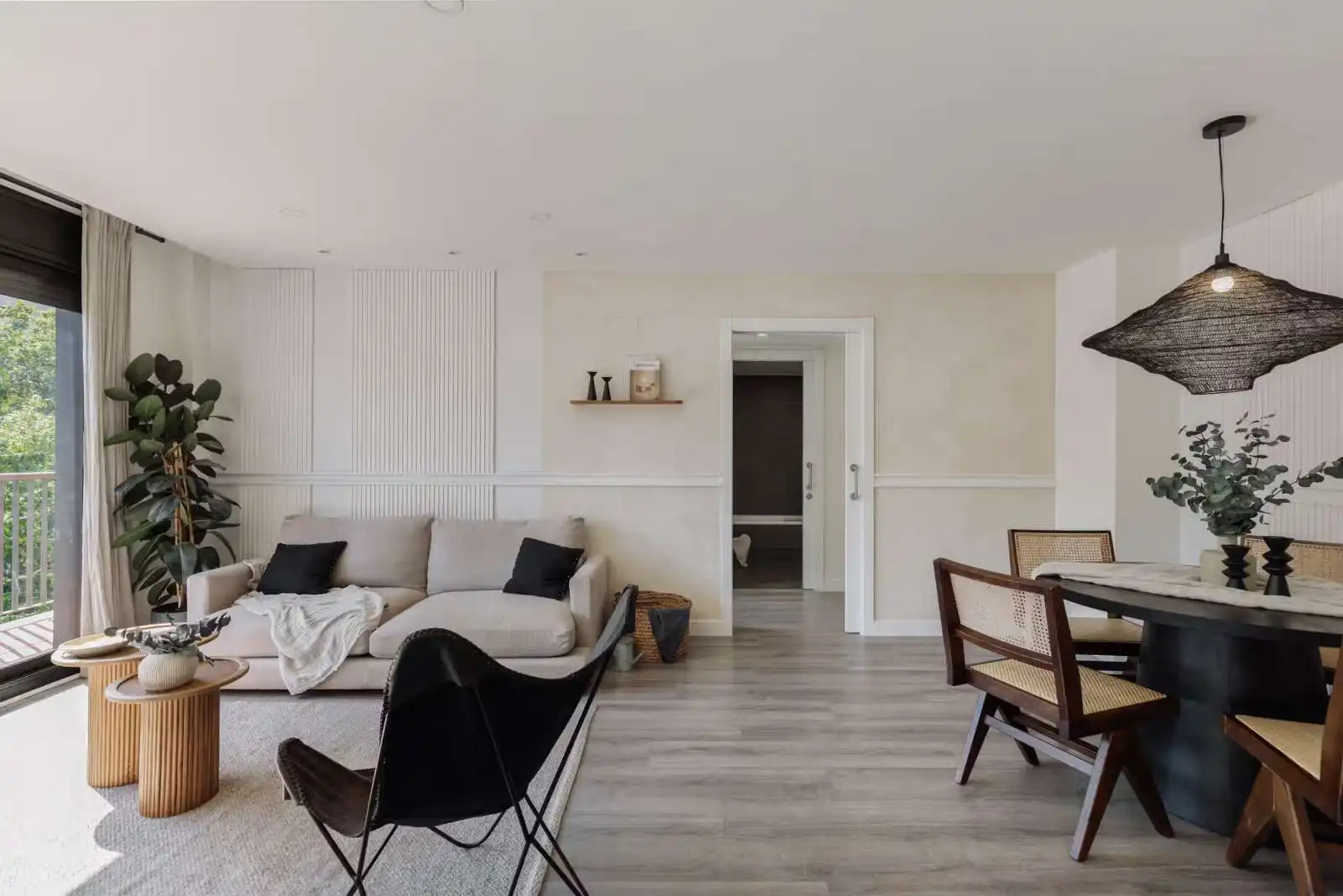 Sala d'estar de Apartament per a compartir en Barcelona amb Aire condicionat, Terrassa i Moblat