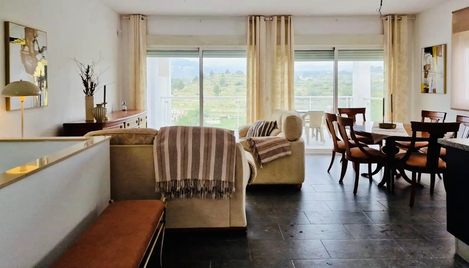 Living room of Detached homes for sale in Calpe / Calp  with Private garden, Terrace and Furnished