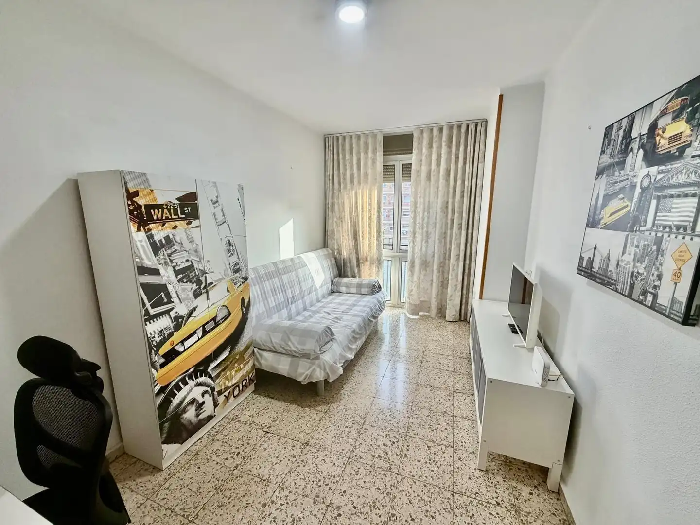 Wohnzimmer von Wohnung zum Verkauf in Málaga mit Klimaanlage, Privatgarten und Möbliert