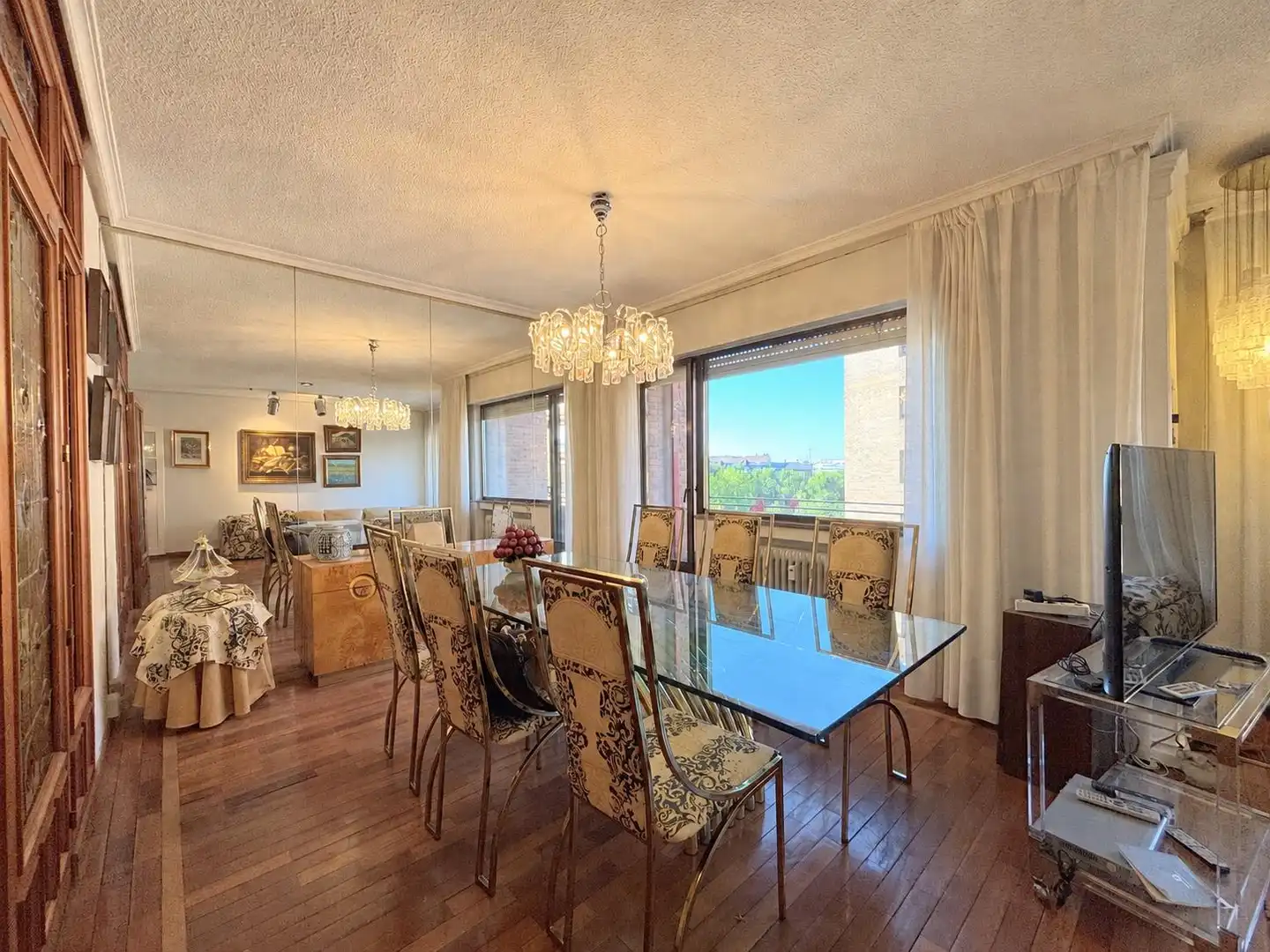Dining room of Flat for sale in Ávila  with Heating, Parquet flooring and Terrace
