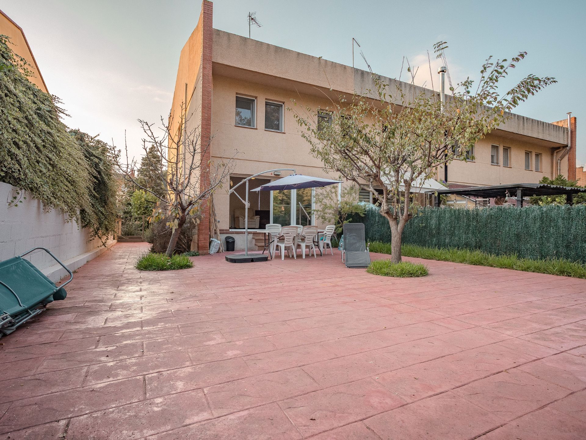 Terrassa de Casa adosada en venda en Caldes de Malavella amb Calefacció, Parquet i Terrassa