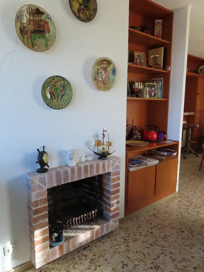 Sala de estar de Piso en venta en Empuriabrava con Jardín privado, Terraza y Amueblado