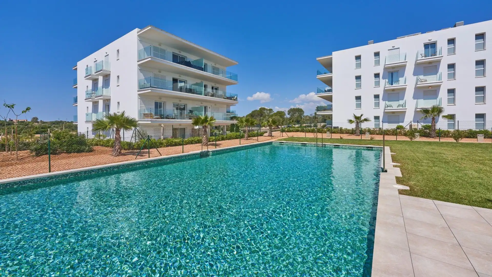 Swimming pool of Apartments for sale in Santanyí  with Air Conditioner, Private garden and Terrace