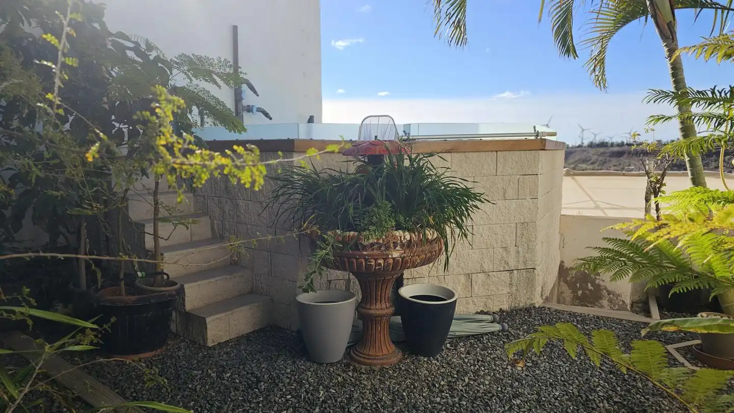 Terrassa de Casa o xalet en venda en Santa Lucía de Tirajana amb Jardí privat, Terrassa i Piscina
