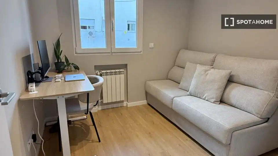 Sala d'estar de Apartament per a compartir en Madrid amb Aire condicionat, Calefacció i Terrassa