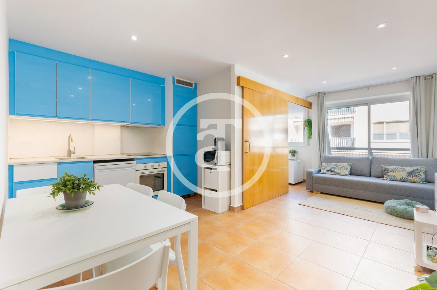 Vista exterior de Pis de lloguer en Sant Cugat del Vallès amb Aire condicionat, Calefacció i Moblat