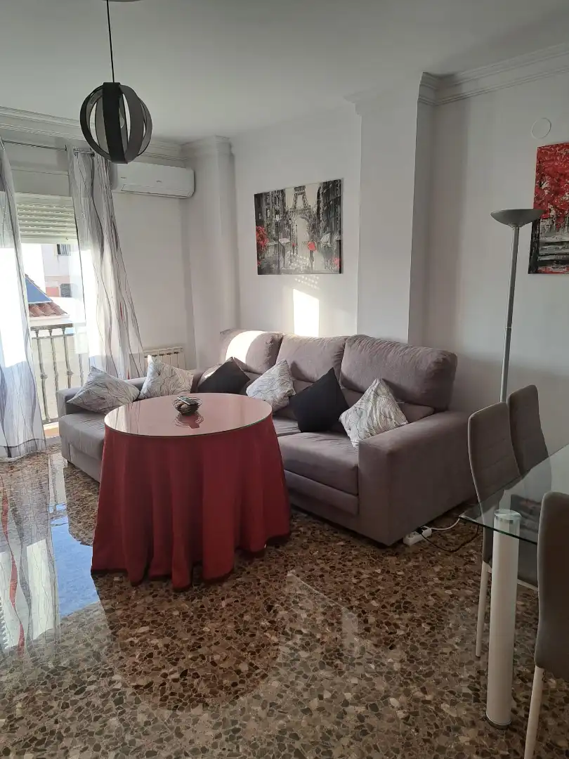 Living room of Flat for rent in Maracena  with Air Conditioner, Furnished and Washing machine