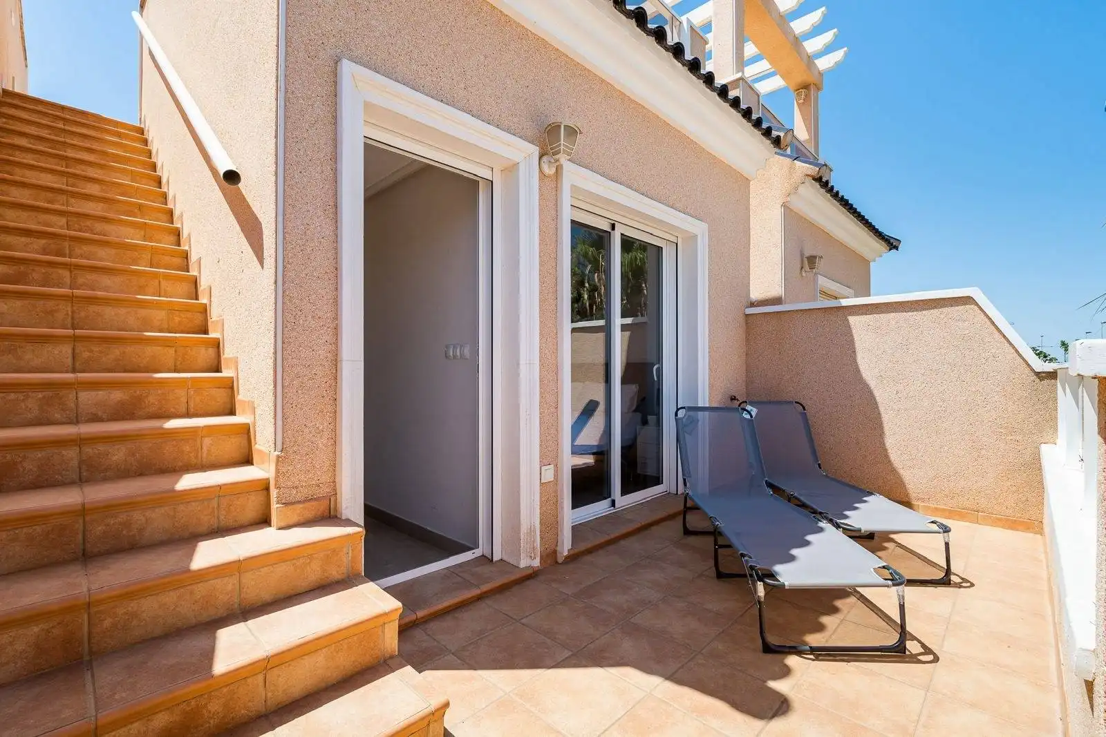 Terrace of Detached homes for rent in Pilar de la Horadada  with Air Conditioner, Heating and Private garden