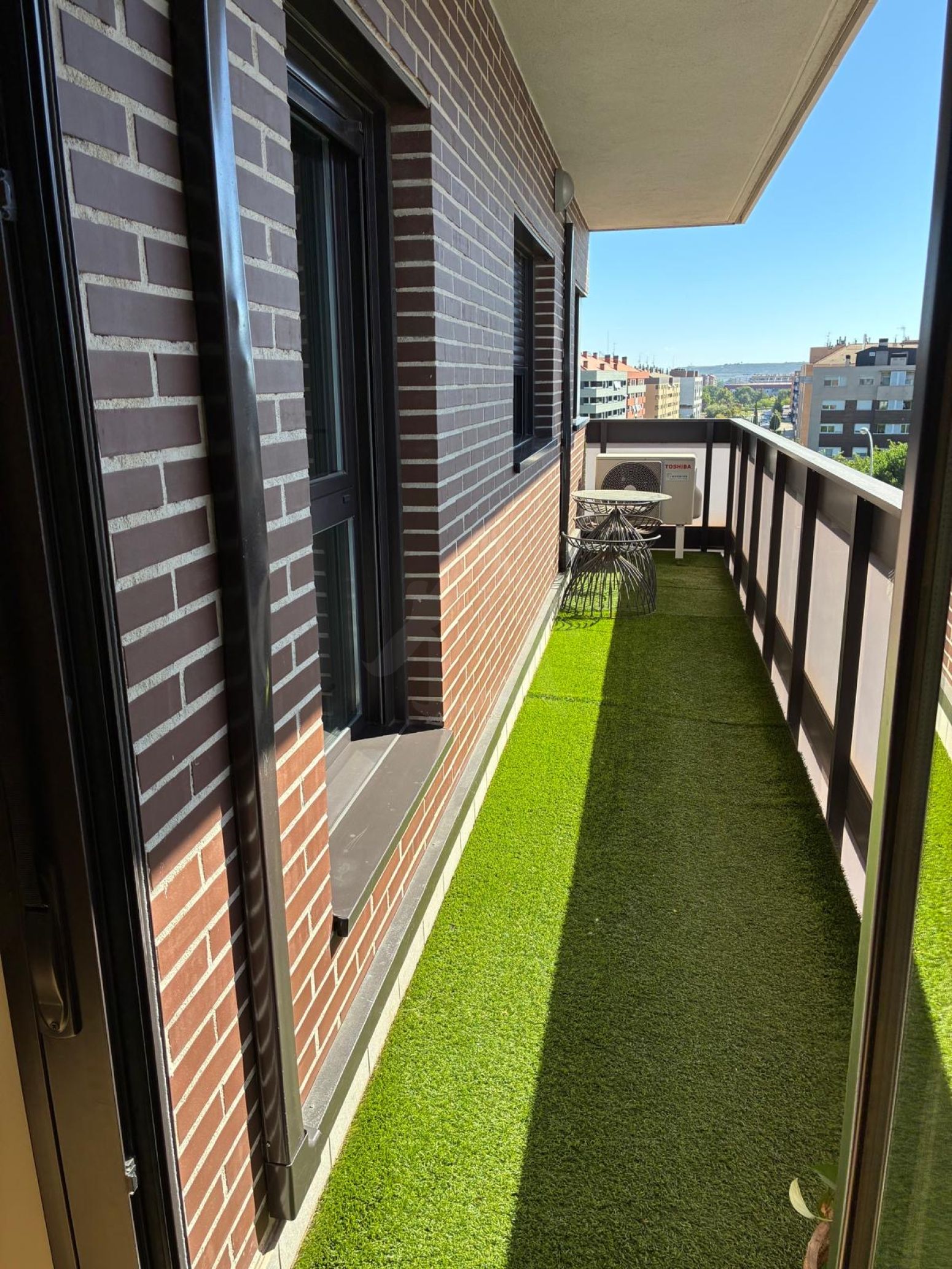 Terrace of Flat for sale in  Logroño  with Air Conditioner, Heating and Parquet flooring