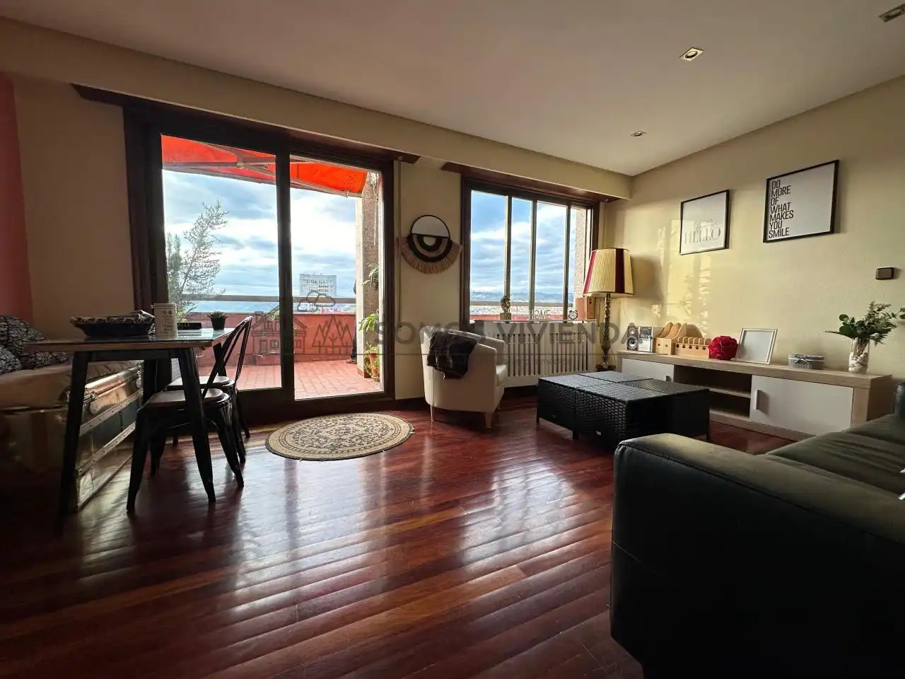 Wohnzimmer von Dachboden zur Miete in Ourense Capital  mit Heizung, Terrasse und Möbliert