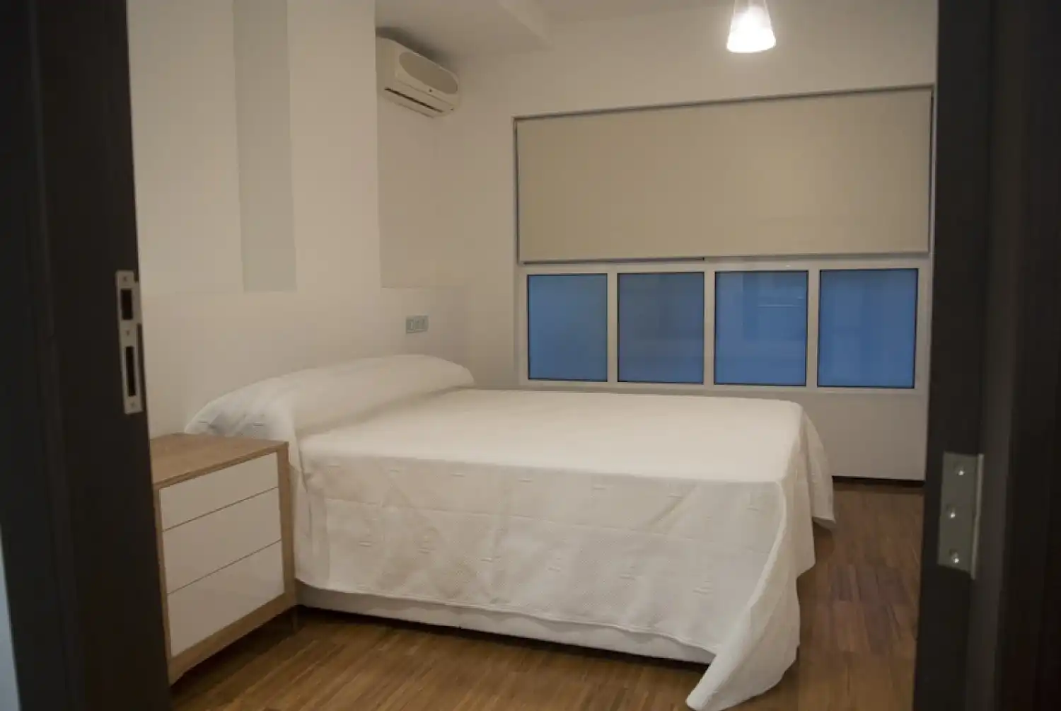 Dormitori de Apartament de lloguer en Murcia amb Aire condicionat, Calefacció i Moblat