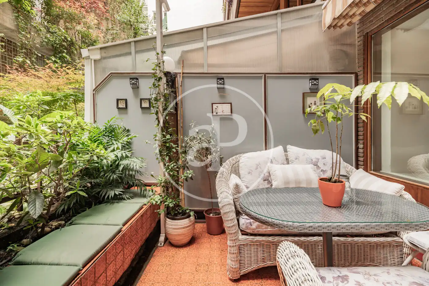 Terrasse von Maisonette zur Miete in Madrid mit Klimaanlage, Heizung und Privatgarten