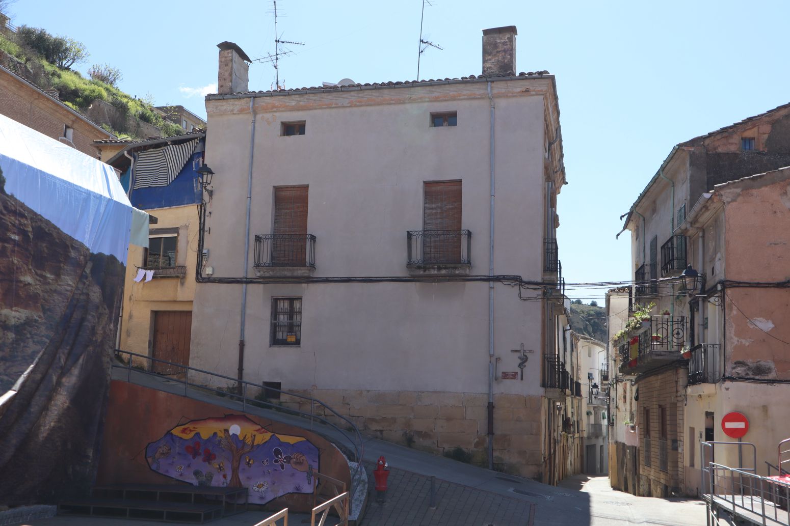 Vista exterior de Casa o xalet en venda en Andosilla amb Calefacció, Parquet i Terrassa