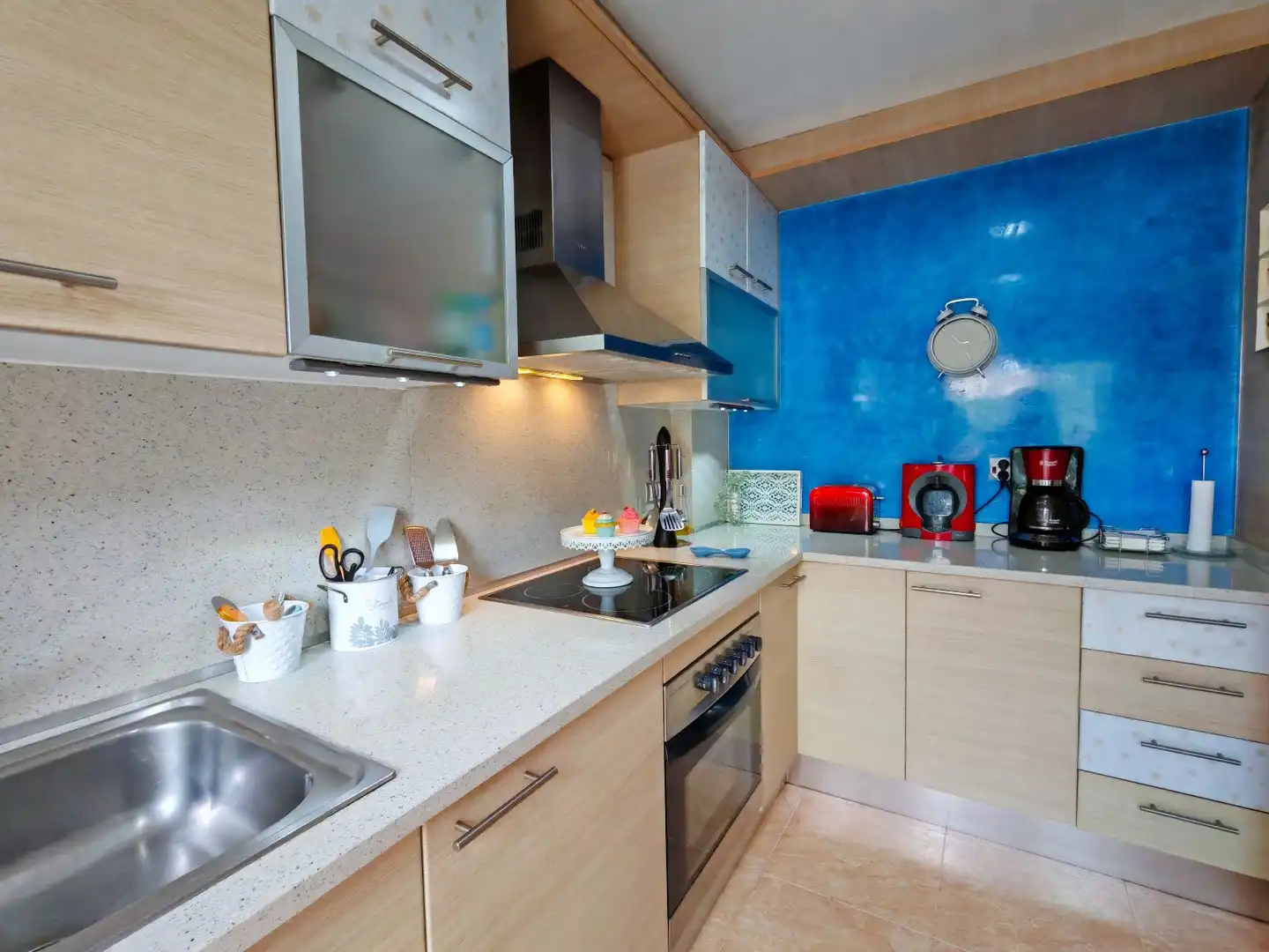 Cocina de Casa adosada en venta en El Vendrell con Aire acondicionado, Calefacción y Jardín privado