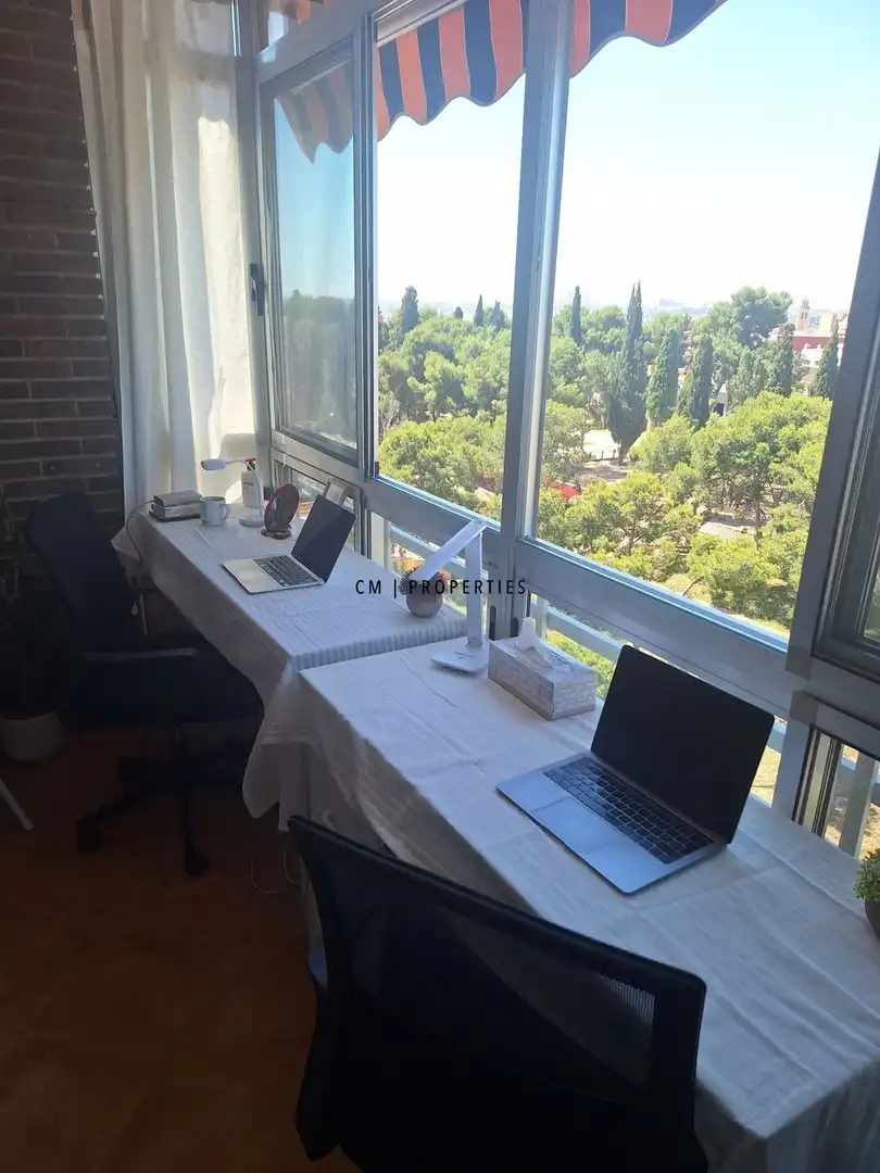 Wohnung zur Miete in Moncada mit Klimaanlage, Heizung und Terrasse
