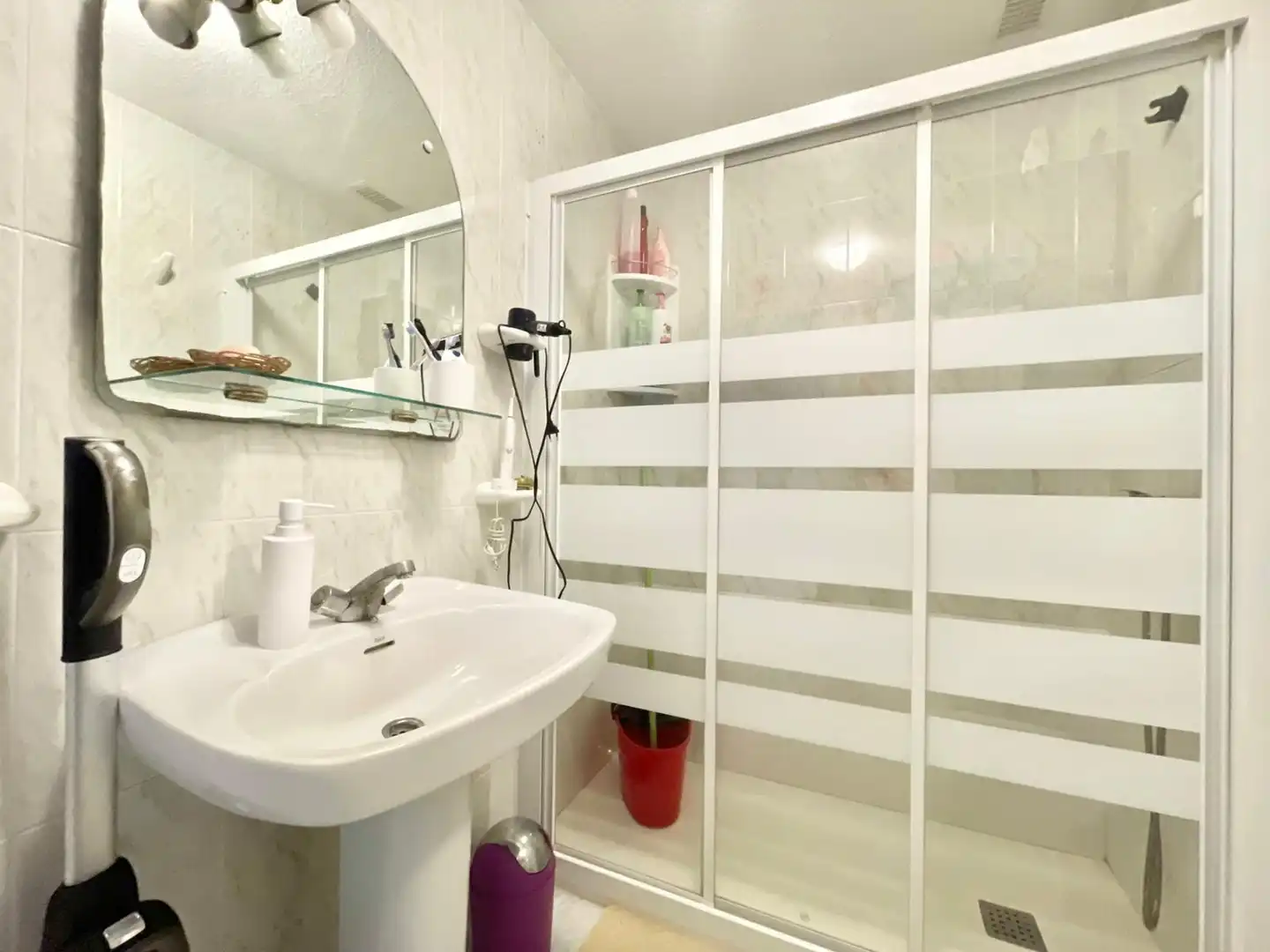 Badezimmer von Wohnungen zur Miete in San Pedro del Pinatar mit Klimaanlage, Heizung und Möbliert