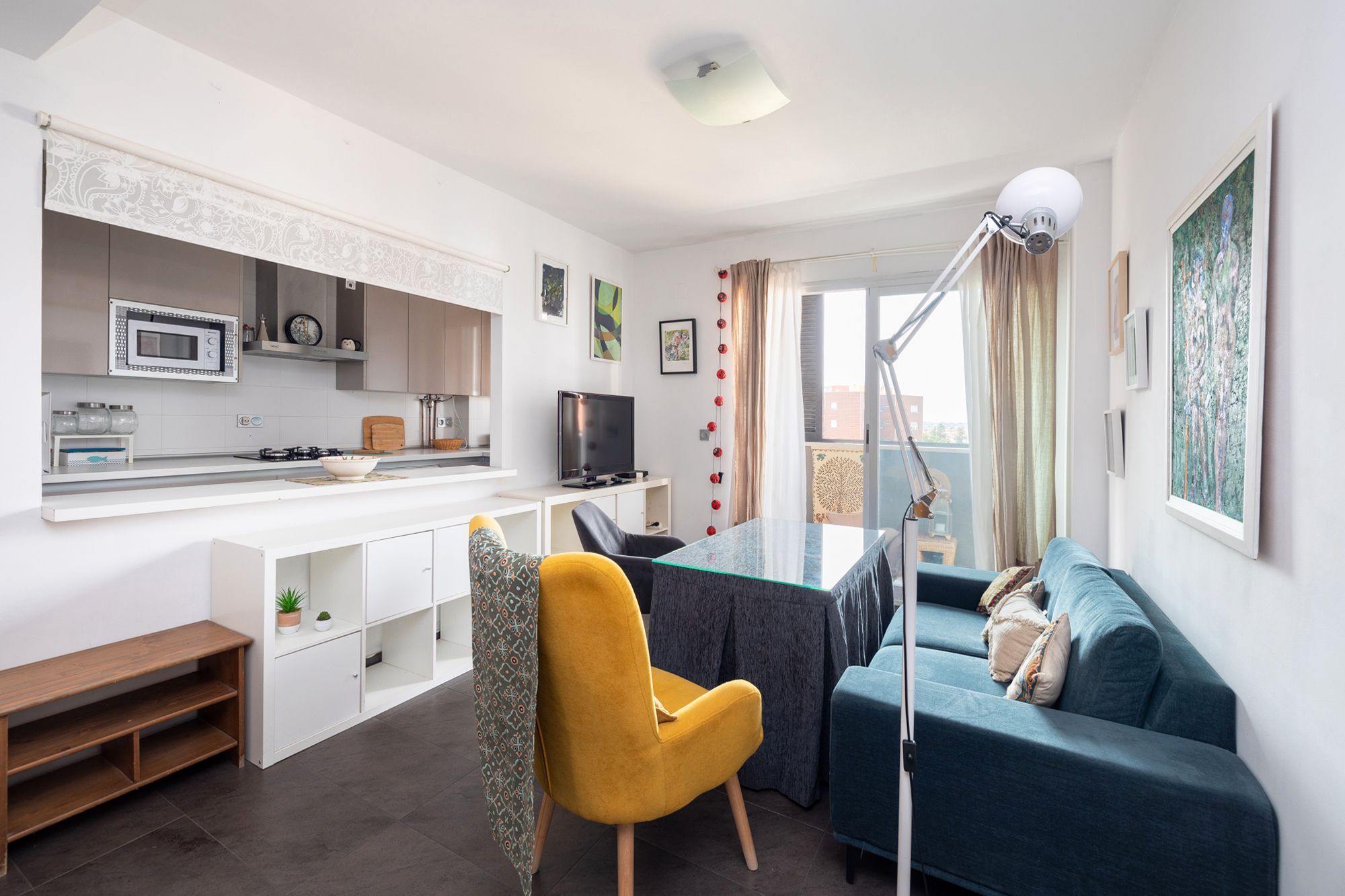 Living room of Apartment to rent in Alhendín  with Heating, Private garden and Furnished