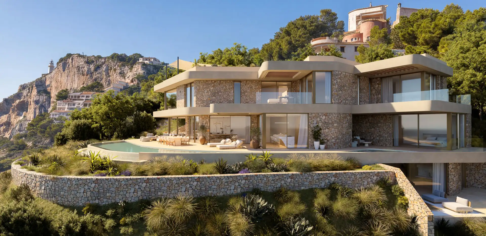 Vista exterior de Casa o xalet en venda en Jávea / Xàbia amb Aire condicionat, Jardí privat i Terrassa