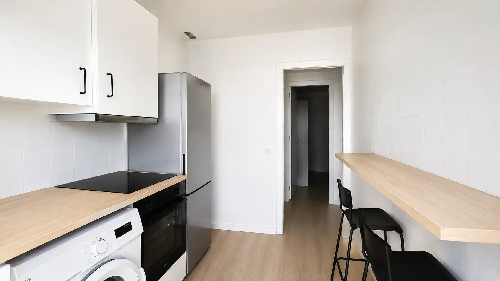 Kitchen of Flat for sale in Cuarte de Huerva  with Furnished