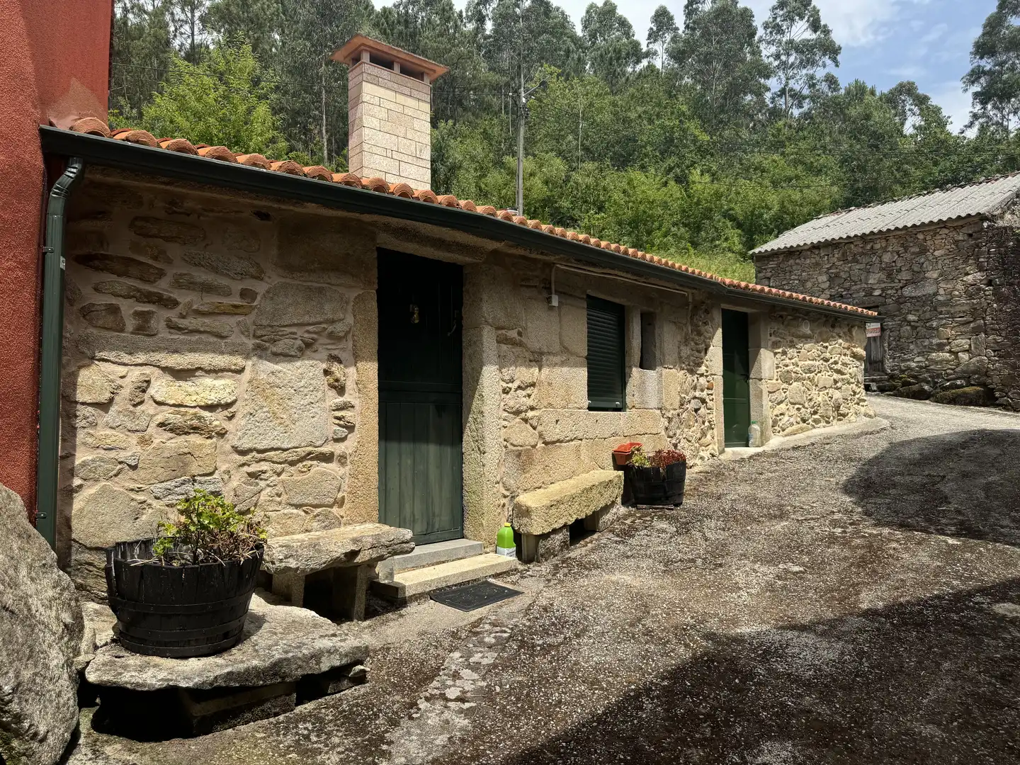 Vista exterior de Finca rústica en venta en Outes con Calefacción, Jardín privado y Terraza