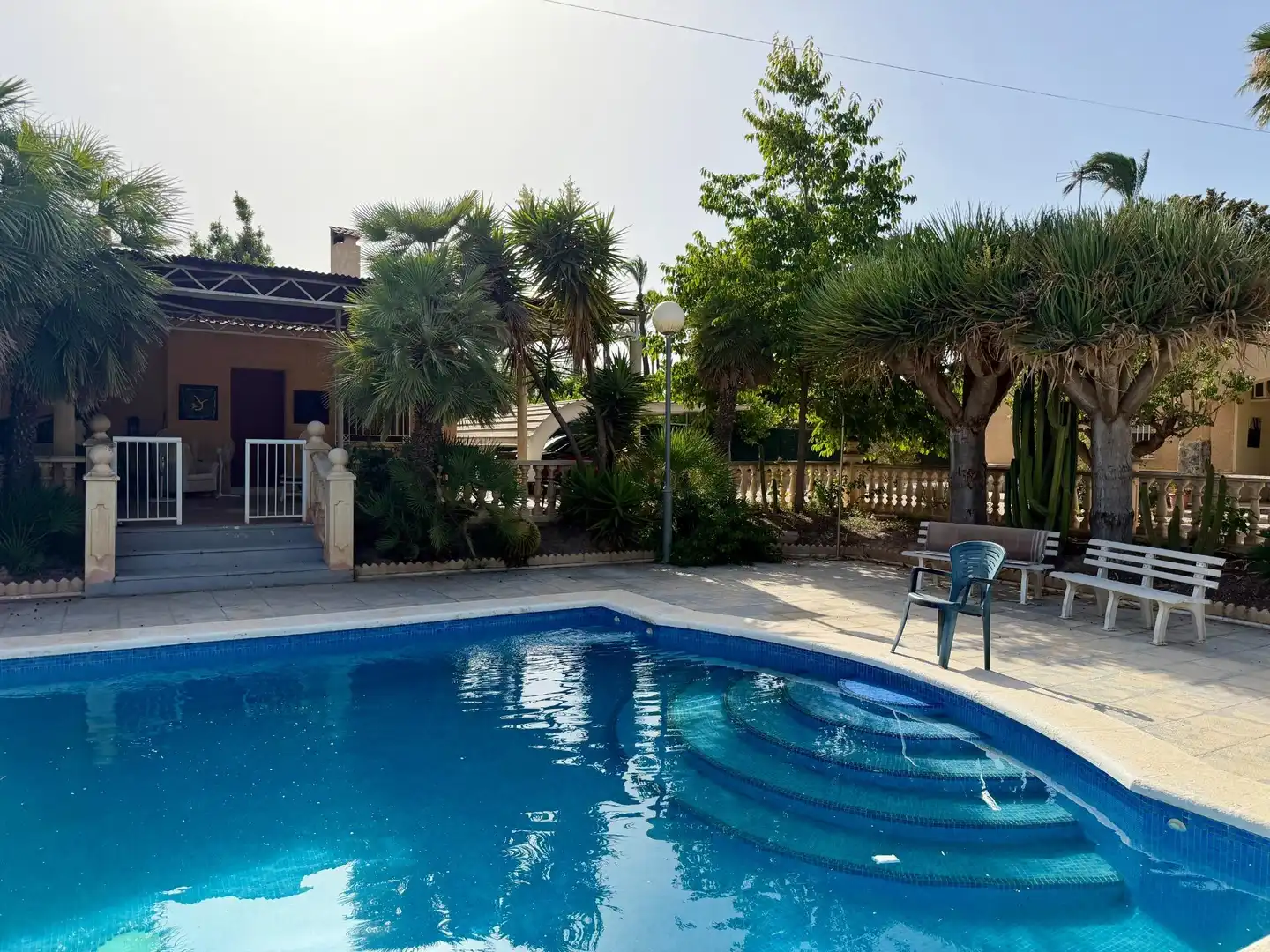 Swimming pool of Houses for rent in Elche / Elx  with Air Conditioner, Heating and Private garden