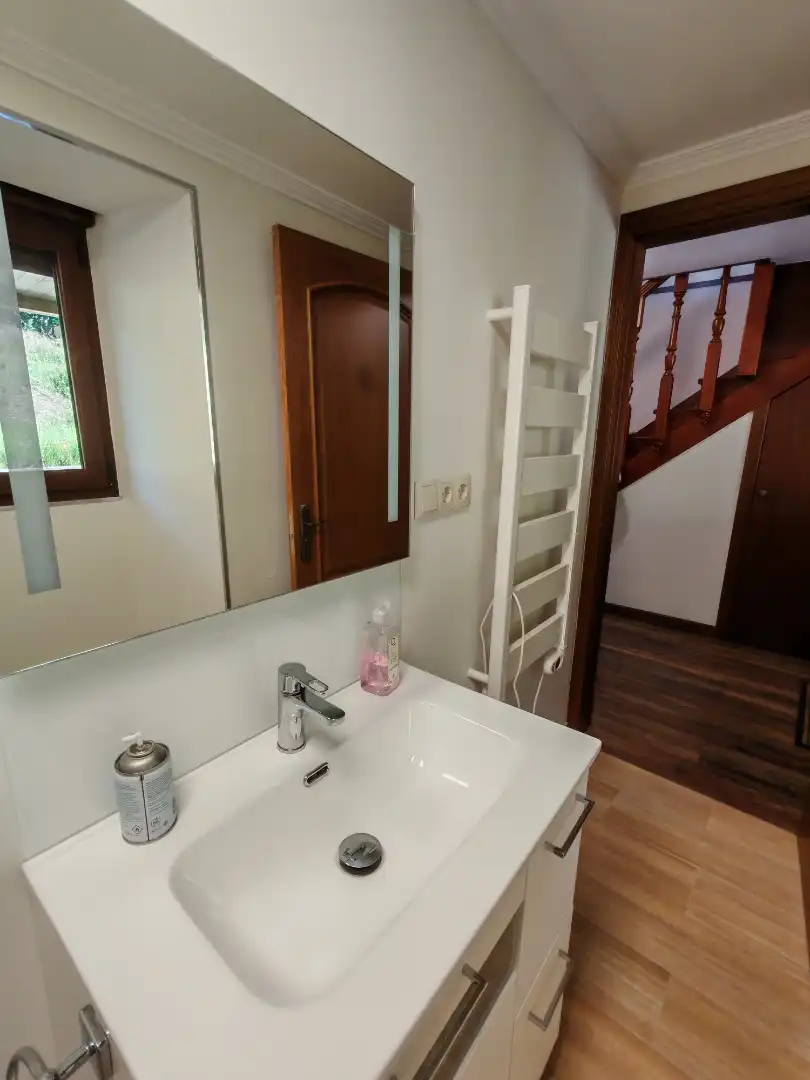 Baño de Casa o chalet en venta en O Pino  con Calefacción, Jardín privado y Trastero