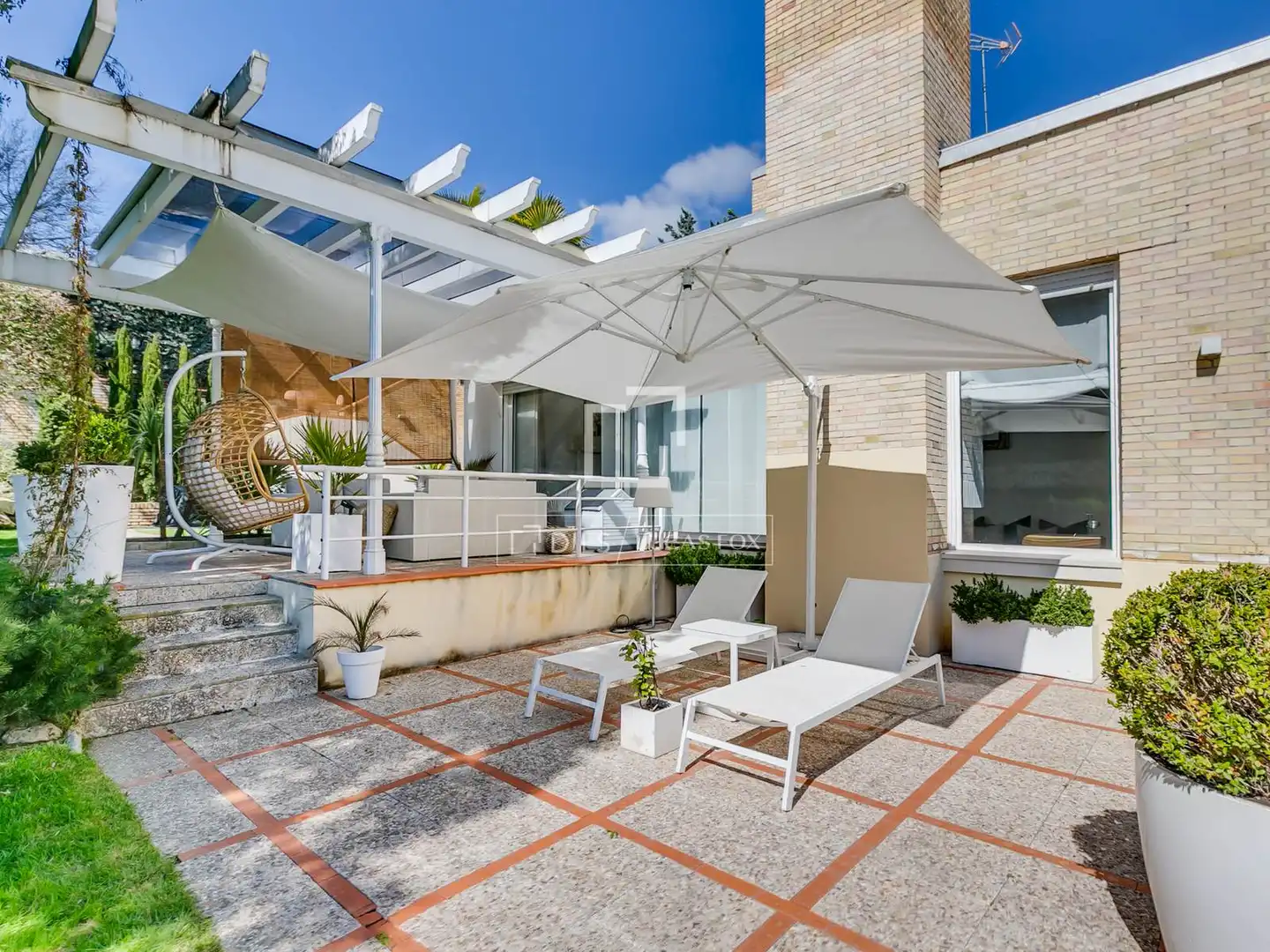 Terraza de Casa o chalet en venta en Algete con Aire acondicionado, Jardín privado y Parquet