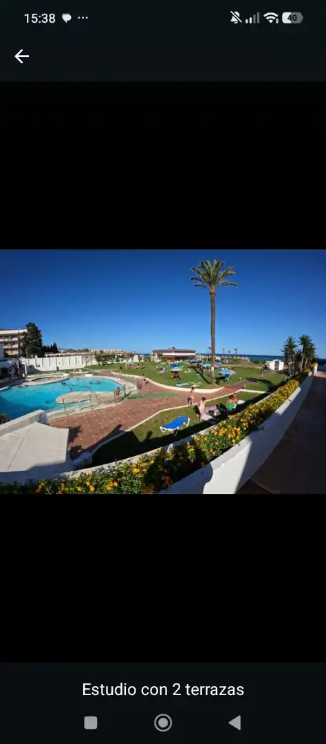 Garden of Study for rent in Estepona  with Air Conditioner, Heating and Private garden