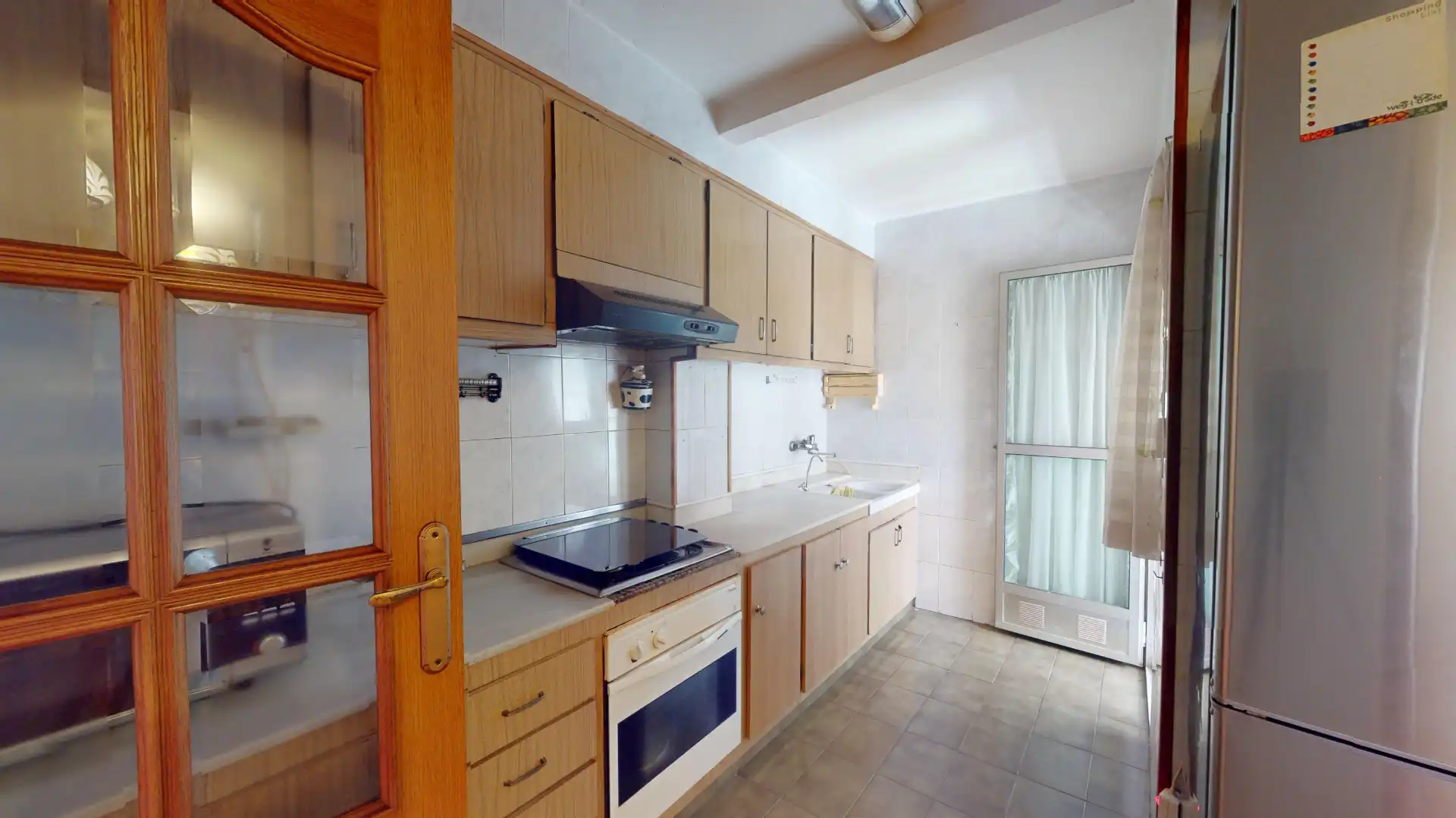 Kitchen of Flat for sale in Villajoyosa / La Vila Joiosa  with Air Conditioner, Furnished and Balcony