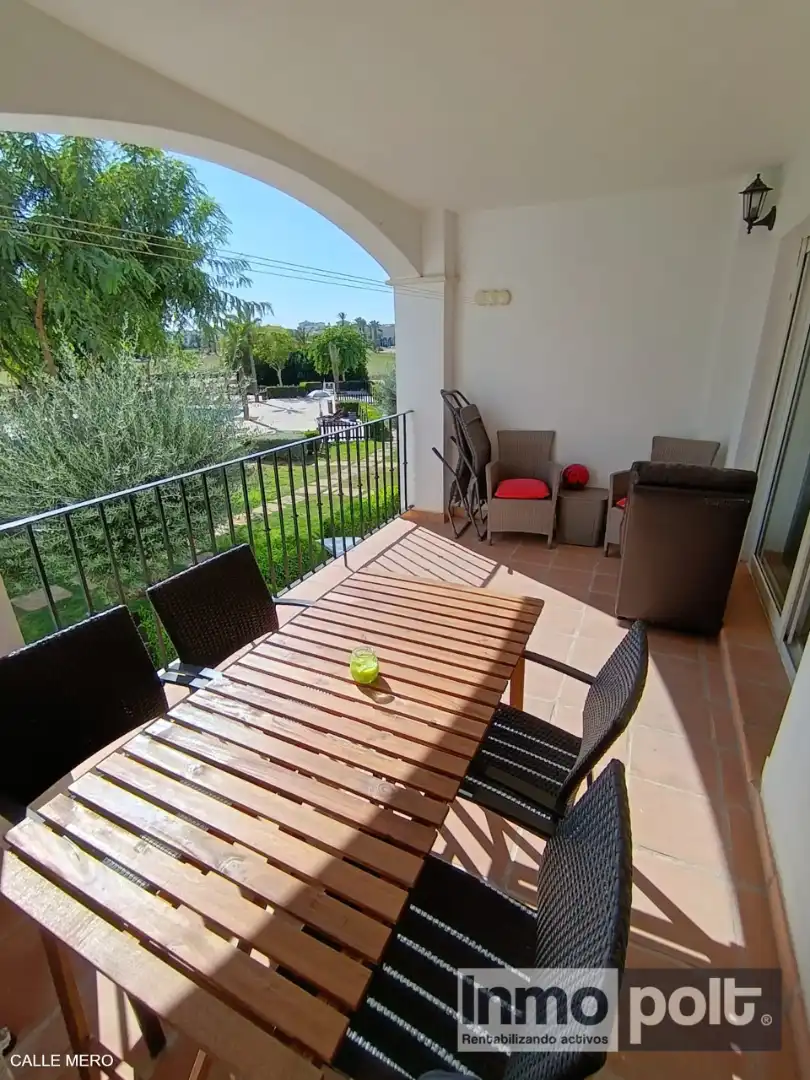 Terrasse von Wohnung zur Miete in Torre-Pacheco mit Klimaanlage, Möbliert und Ofen