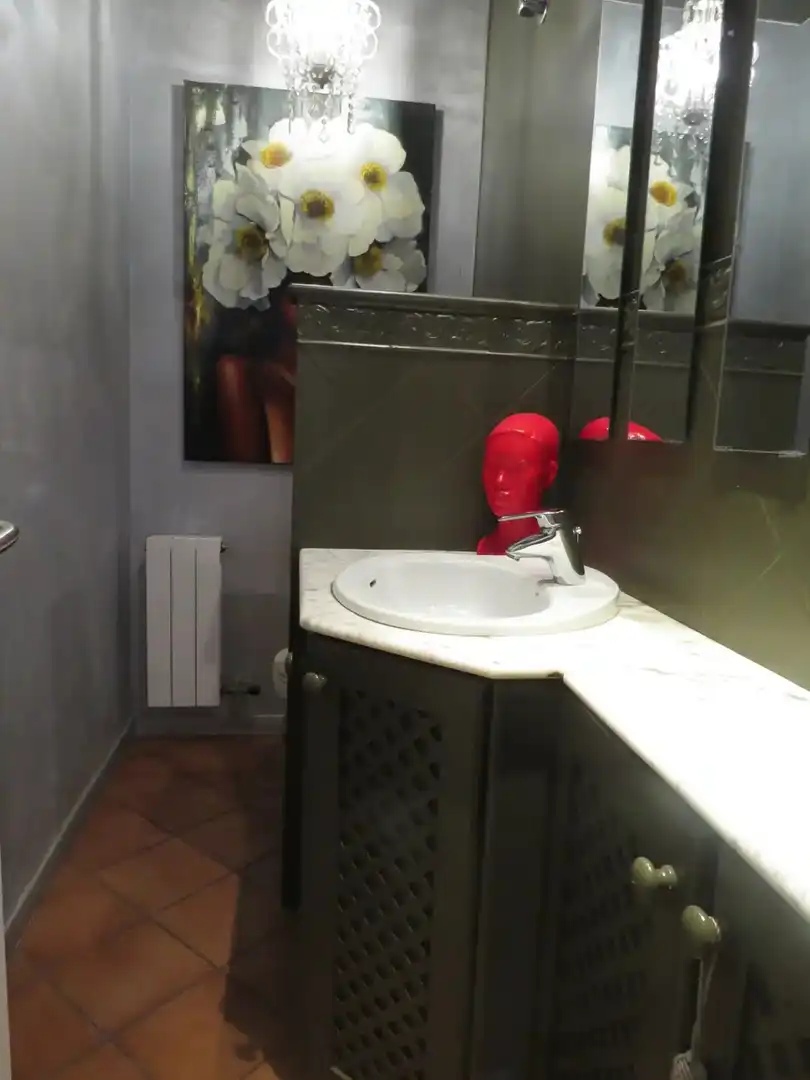 Badezimmer von Country house zur Miete in Sant Andreu de Llavaneres mit Heizung, Parkett und Terrasse