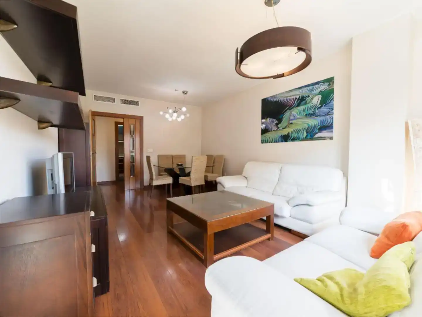 Sala de estar de Piso de alquiler en Granada con Aire acondicionado, Jardín privado y Parquet