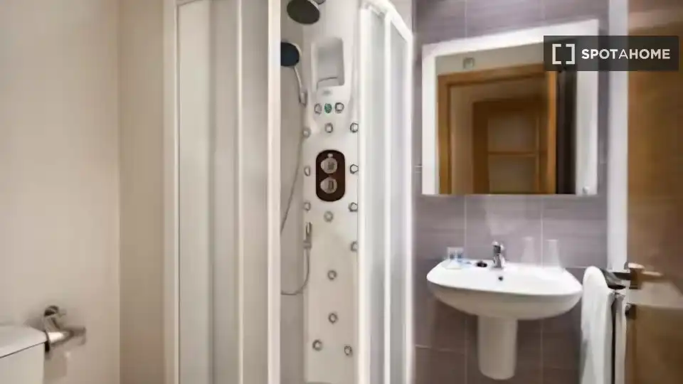 Bathroom of Flat for rent in Alicante / Alacant  with Air Conditioner, Heating and Furnished