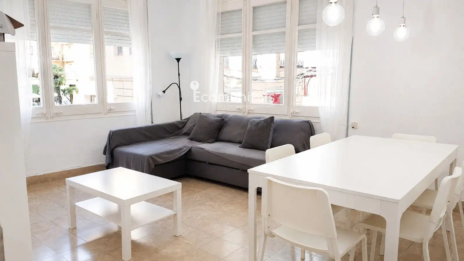 Living room of Flat for rent in Tortosa  with Air Conditioner and Furnished