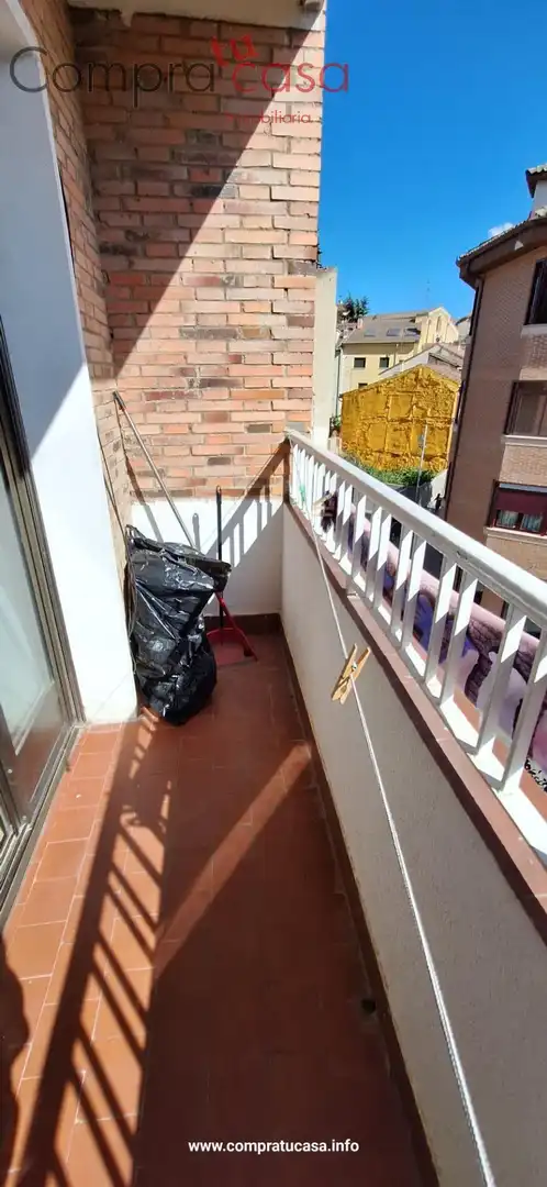 Balcony of Flat for sale in Segovia  with Heating, Parquet flooring and Terrace