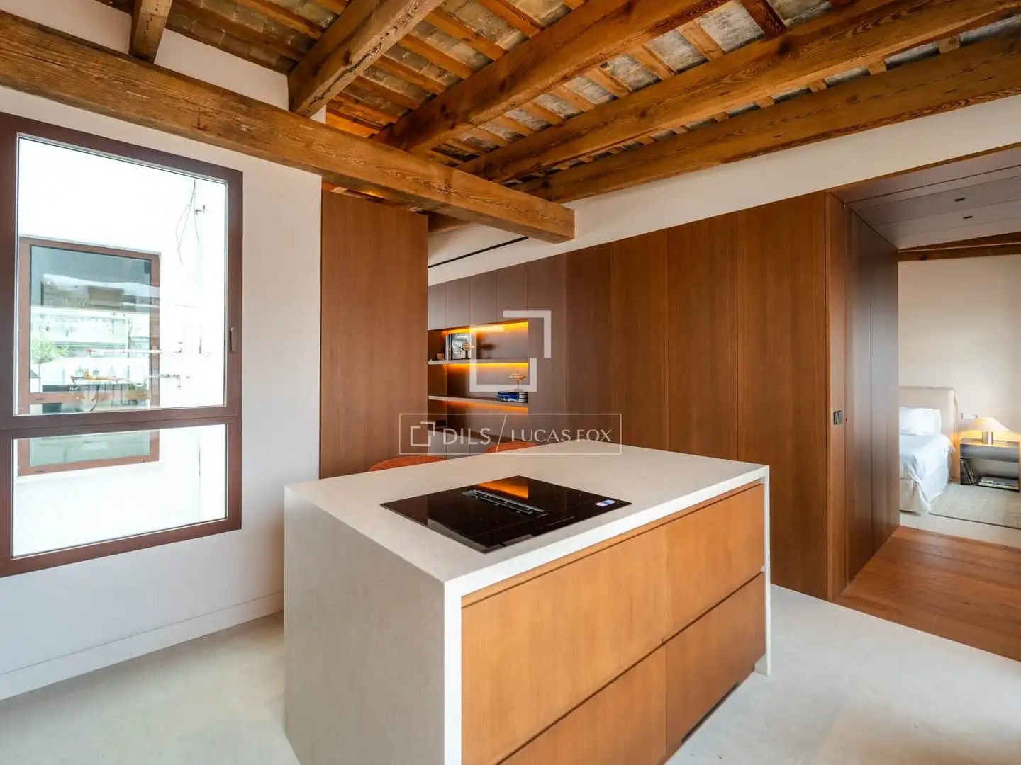 Cocina de Ático de alquiler en Valencia con Aire acondicionado, Calefacción y Terraza