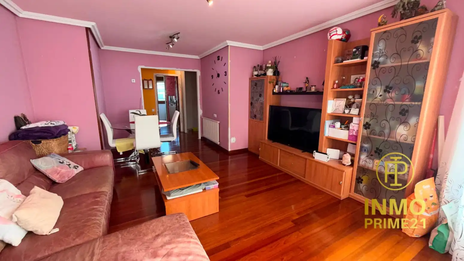 Living room of Flat for sale in Santander  with Heating, Parquet flooring and Swimming Pool