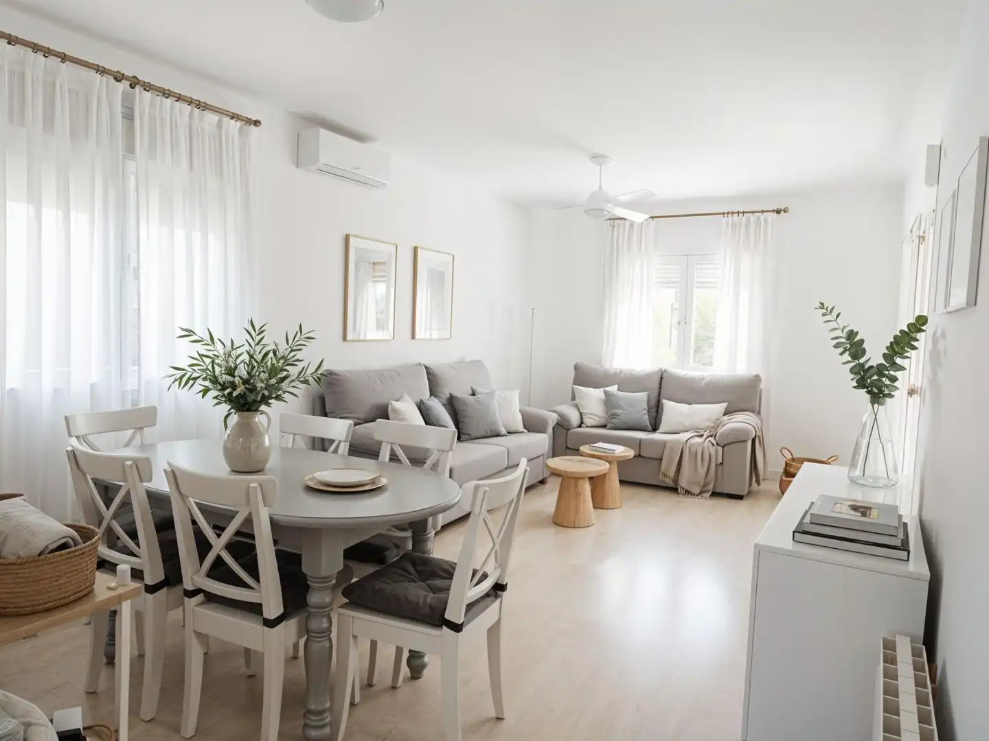 Living room of Houses for sale in Oliva  with Air Conditioner, Heating and Private garden