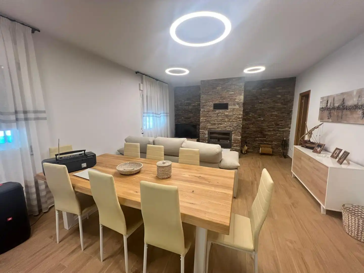 Menjador de Casa o xalet en venda en Ponferrada amb Jardí privat i Moblat
