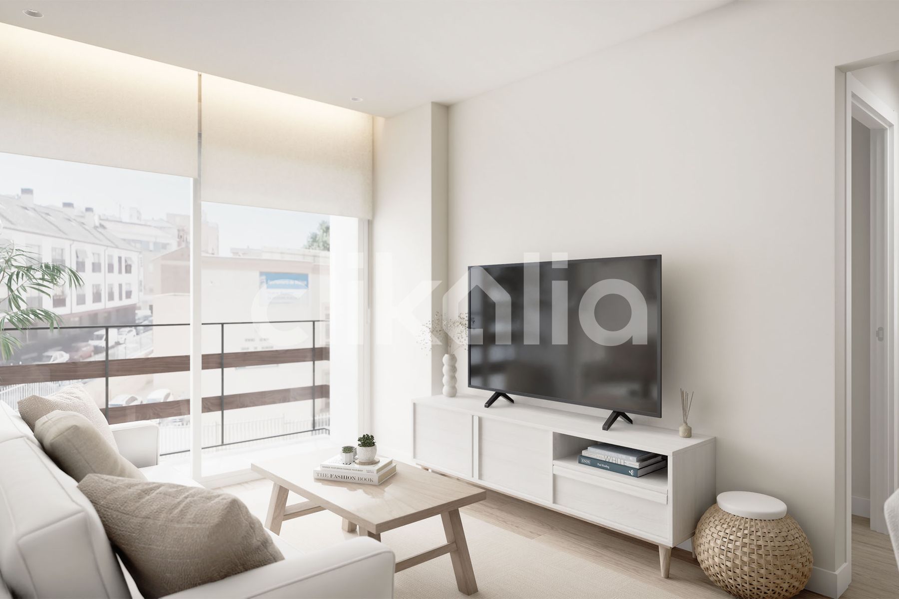 Living room of Flat for sale in Málaga Capital  with Air Conditioner, Terrace and Balcony