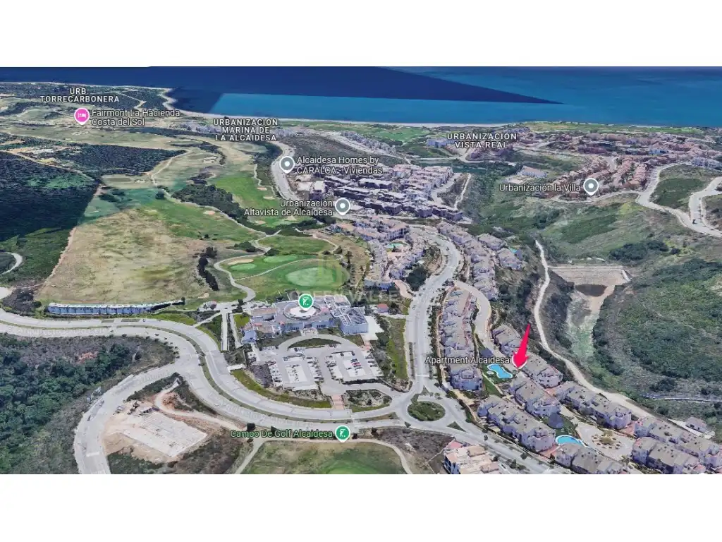 Außenansicht von Wohnung zum Verkauf in La Alcaidesa mit Klimaanlage, Heizung und Terrasse