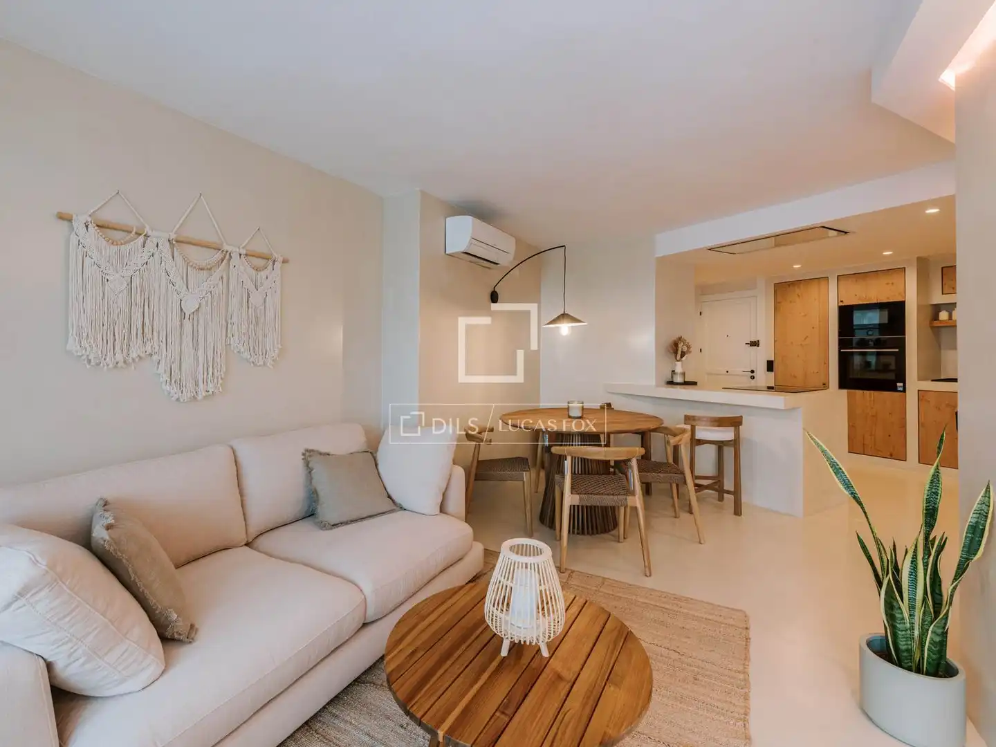 Wohnzimmer von Wohnung zum Verkauf in Eivissa mit Klimaanlage, Heizung und Privatgarten