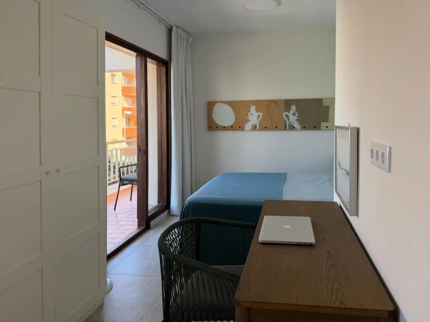 Schlafzimmer von Wohnung zum Verkauf in Sanlúcar de Barrameda mit Klimaanlage, Terrasse und Balkon