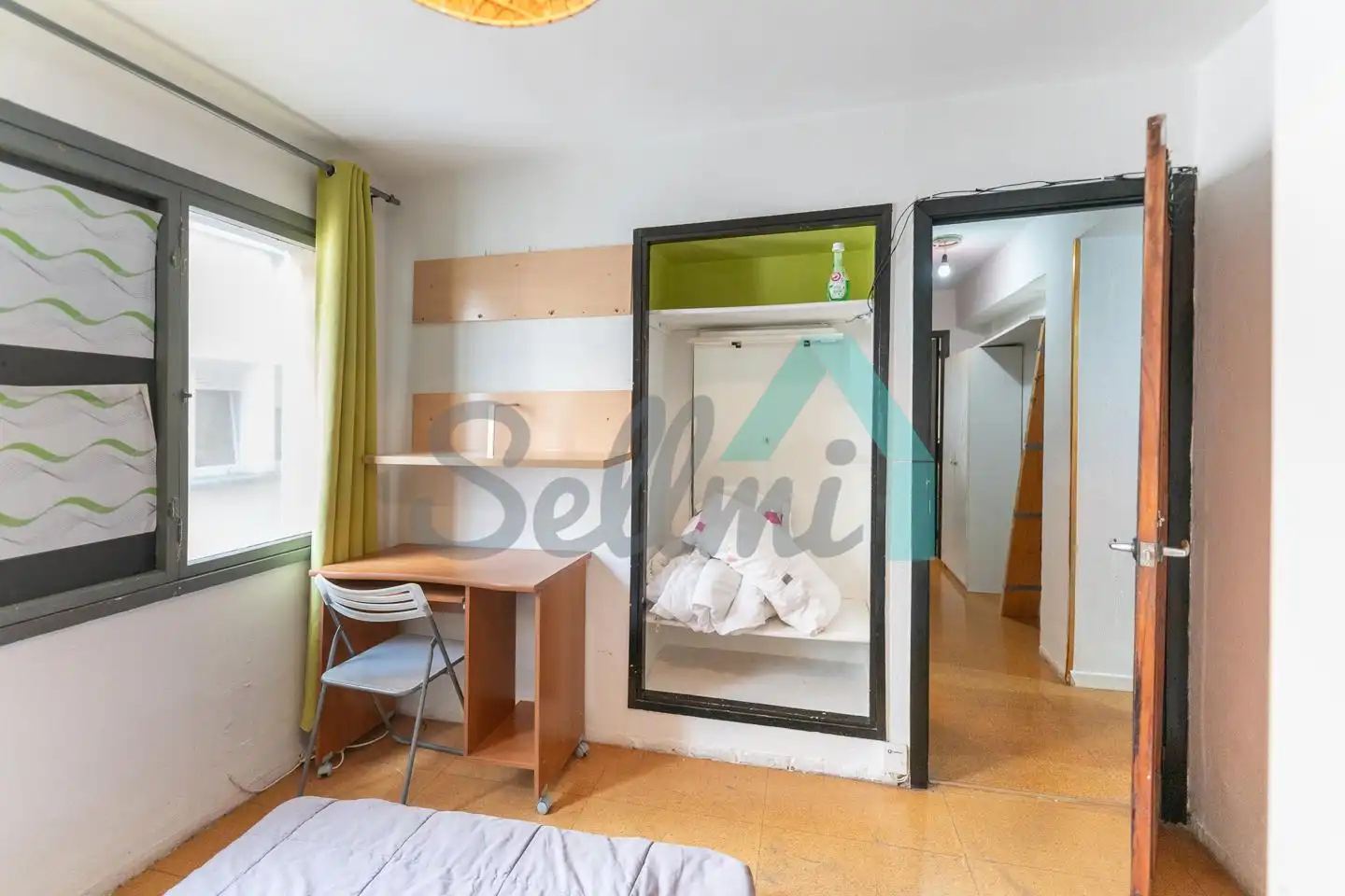 Schlafzimmer von Wohnung zur Miete in Gijón  mit Heizung, Terrasse und Möbliert
