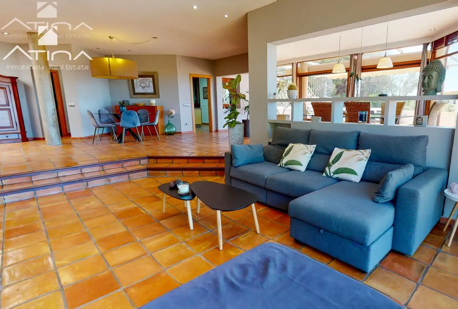 Living room of Houses for sale in Dénia  with Air Conditioner, Private garden and Terrace